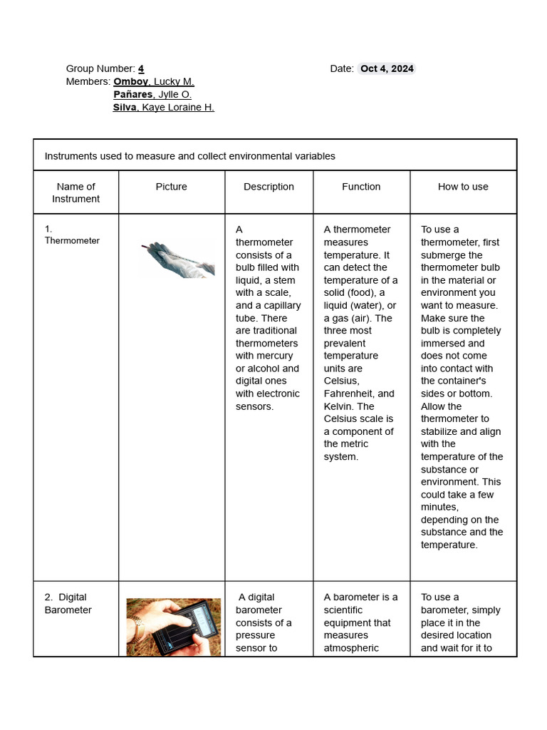 Eco Instruments | PDF