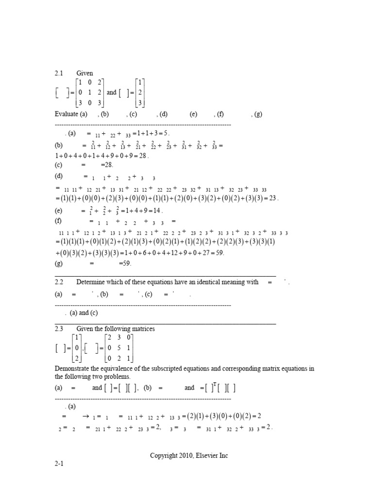 Solution Manual For Introduction To Continuum Mechanics 4th Ed ...