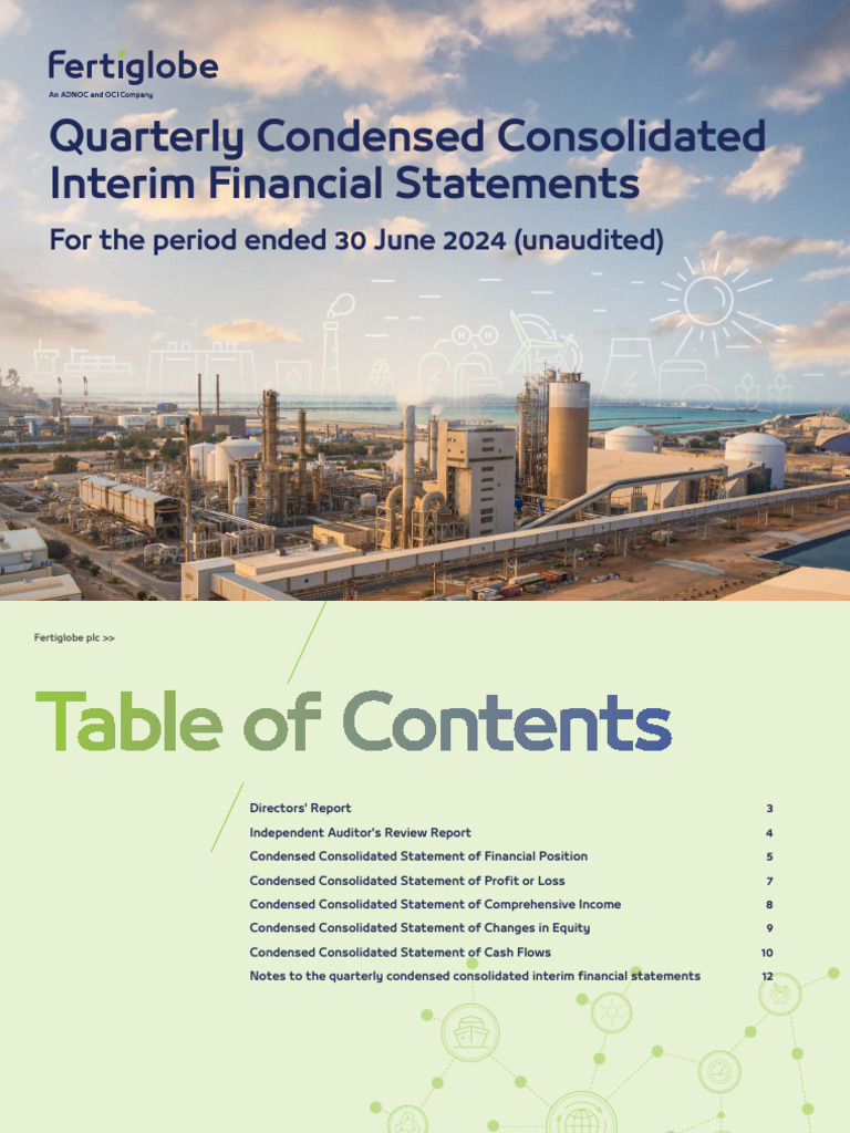 Fertiglobe Q2 2024 Quarterly Financial Statements | PDF