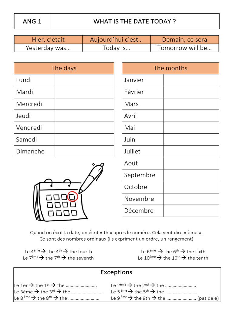 Ang 1 - What Is The Date Today | PDF