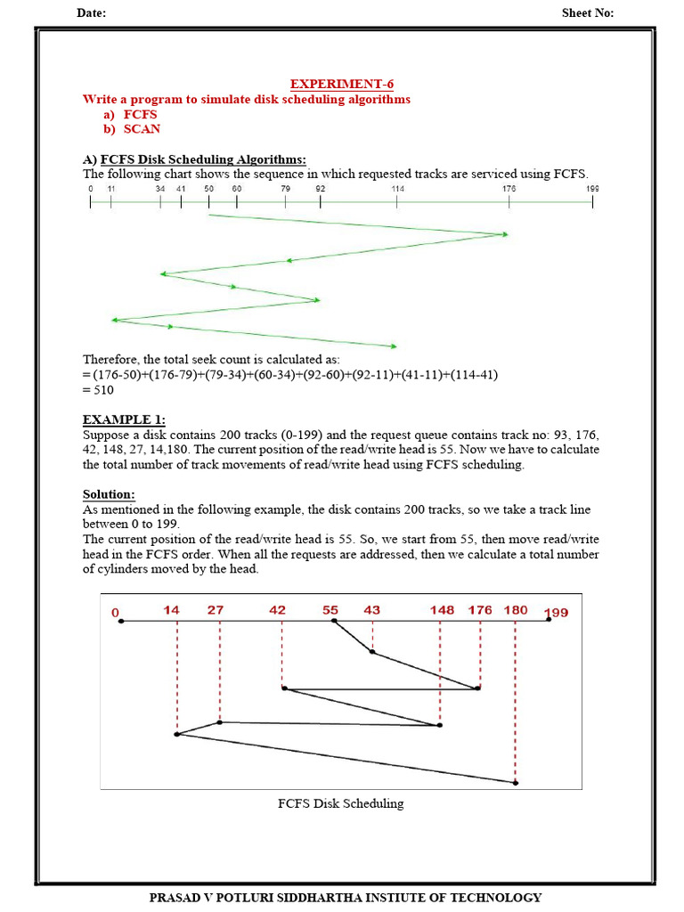 Experiment-6 Write A Program To Simulate Disk Scheduling Algorithms A ...
