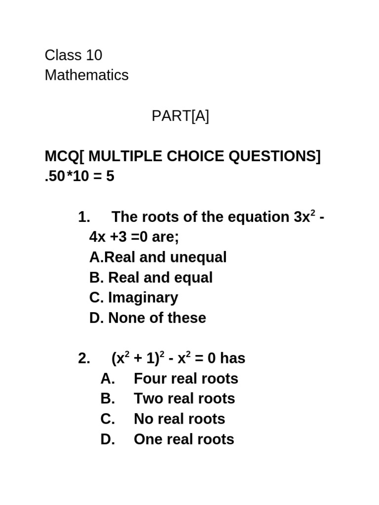 Class 10 Maths | PDF | Equations | Number Theory