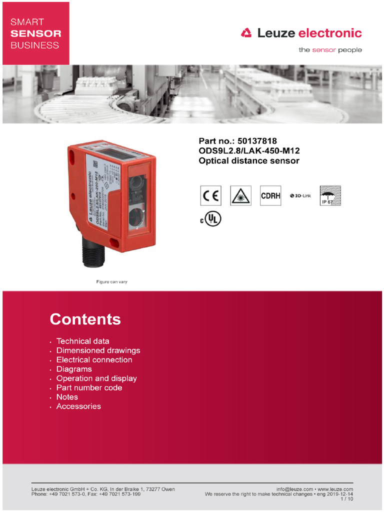 Ods9l2.8 - Lak 450 M12 | PDF