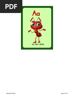 Alphabet Posters Cards Printable