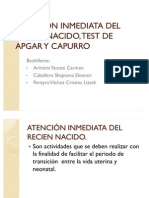 Atención Inmediata Del Recien Nacido, Test de