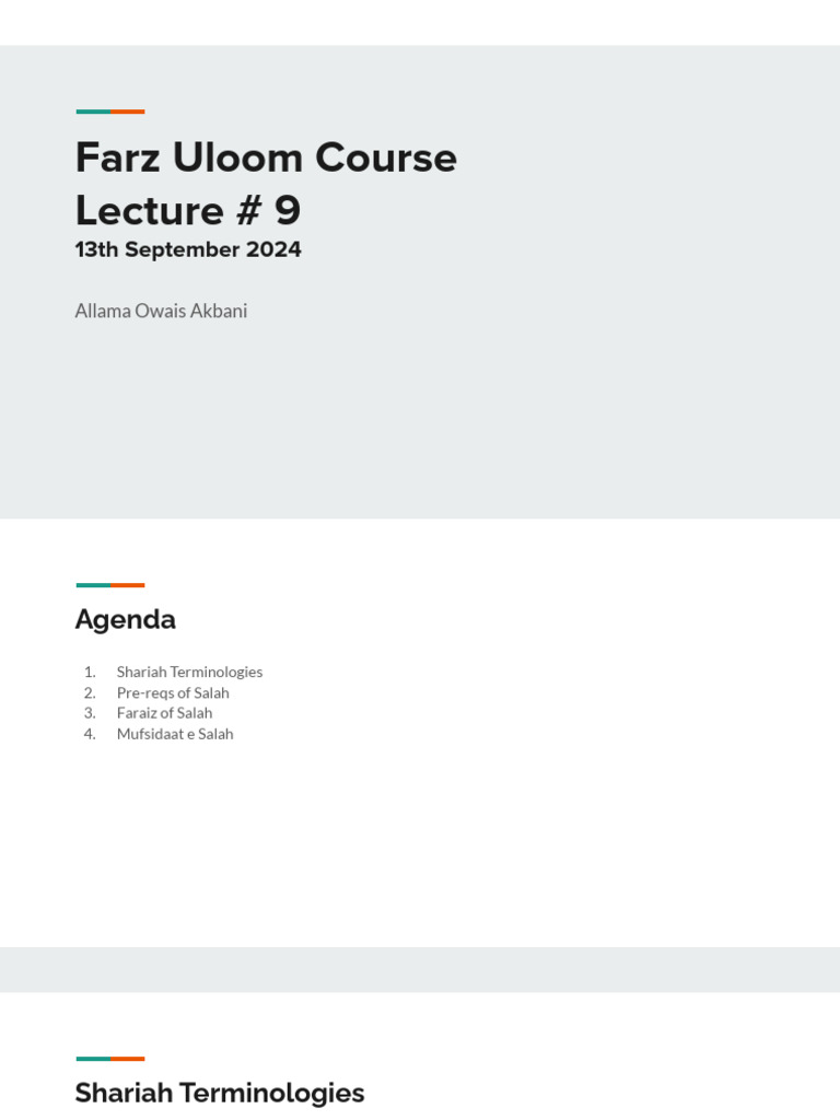 Lecture # 9 | PDF