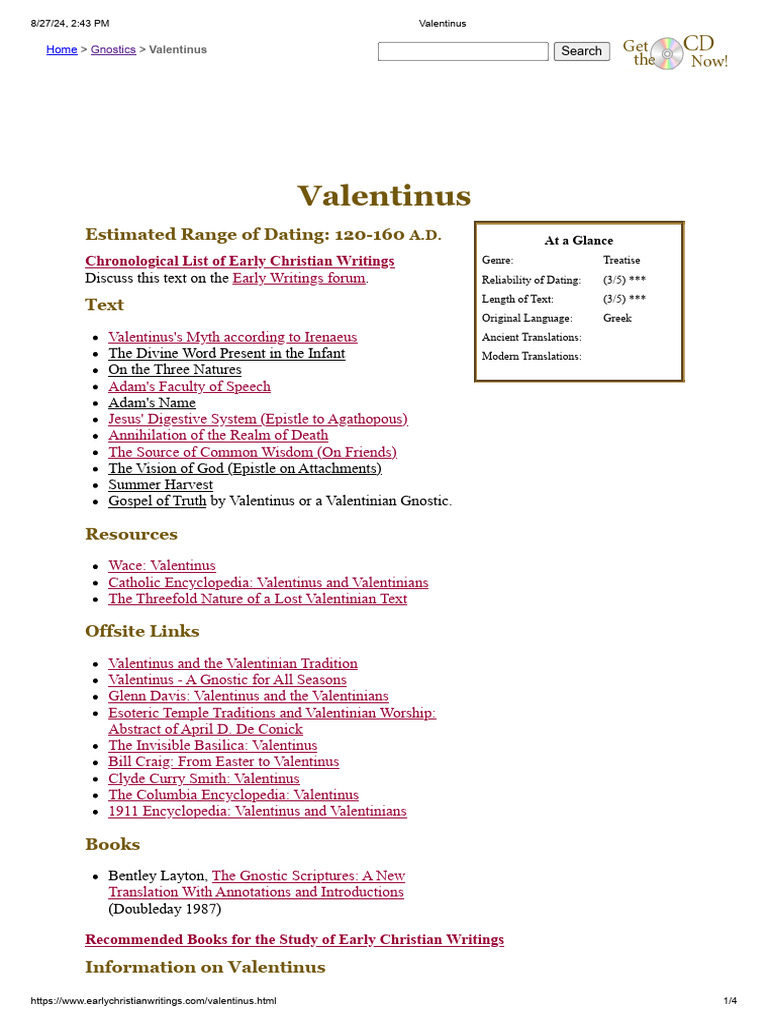 Valentinus | PDF
