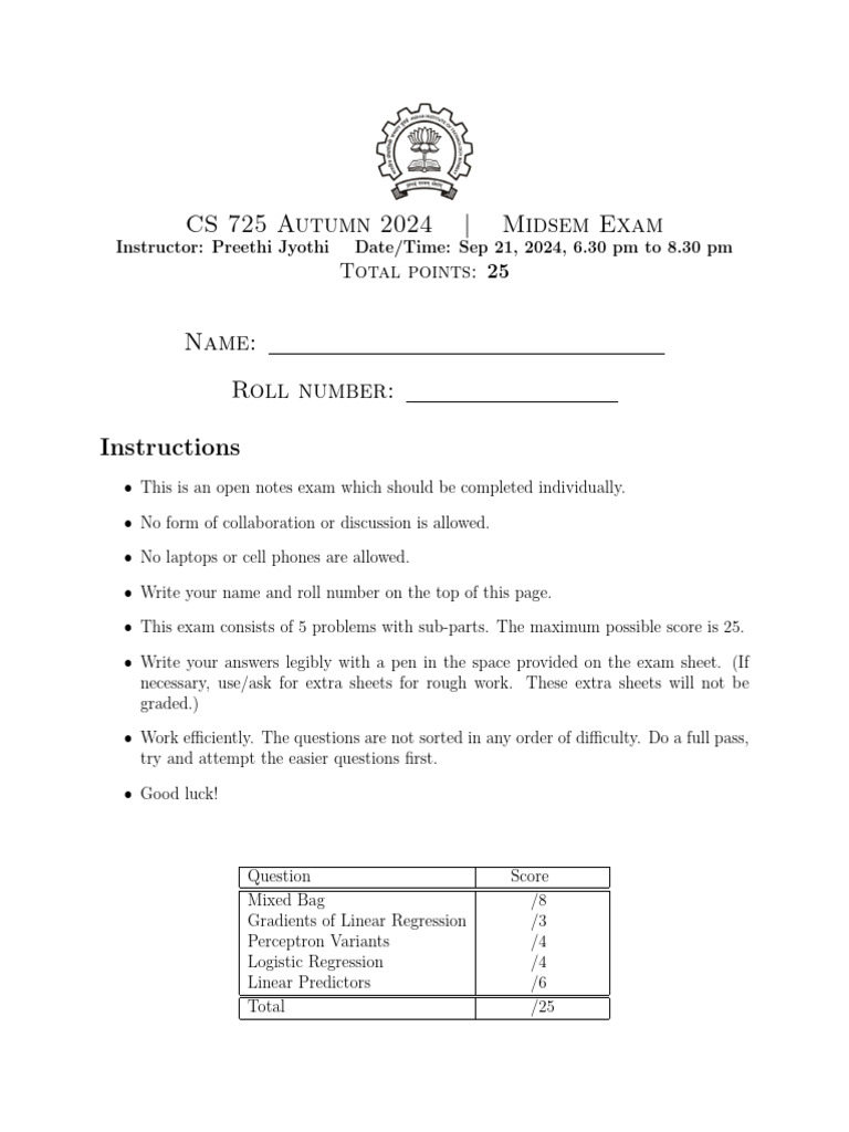 Midsem 1 | PDF