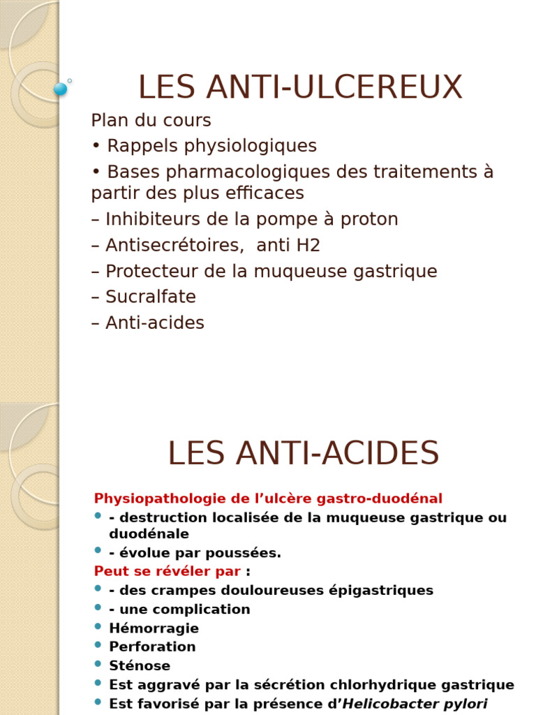 Les Anti Acides | PDF