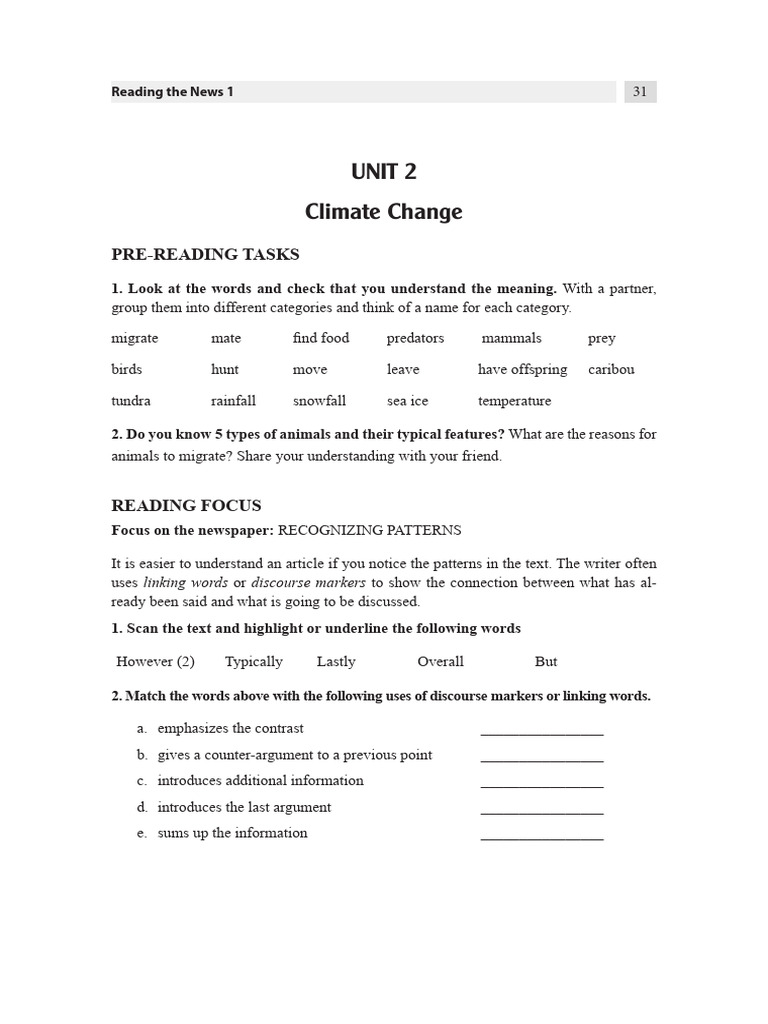 Ef-Dav: Unit 2 Climate Change | PDF