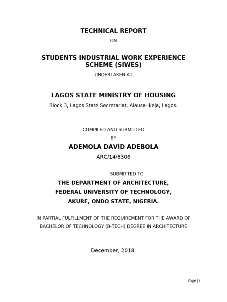 Technical Report On Students Industrial | PDF