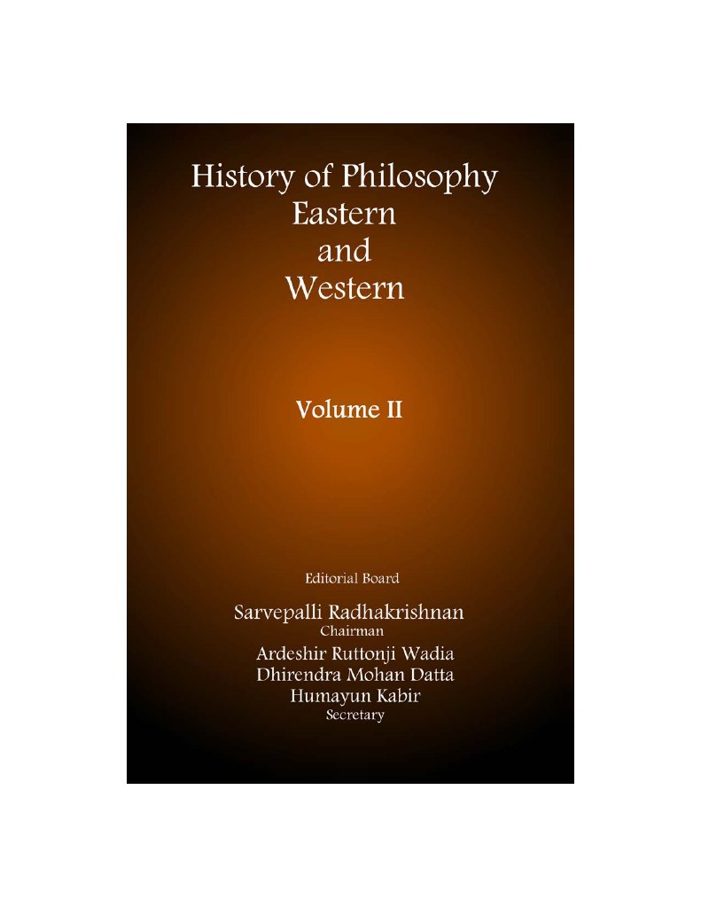 History of Philosophy - Eastern and Western - Volume 2 | PDF