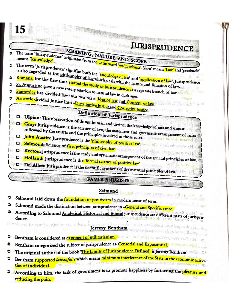 Jurisprudence Notes LAC PDF | PDF