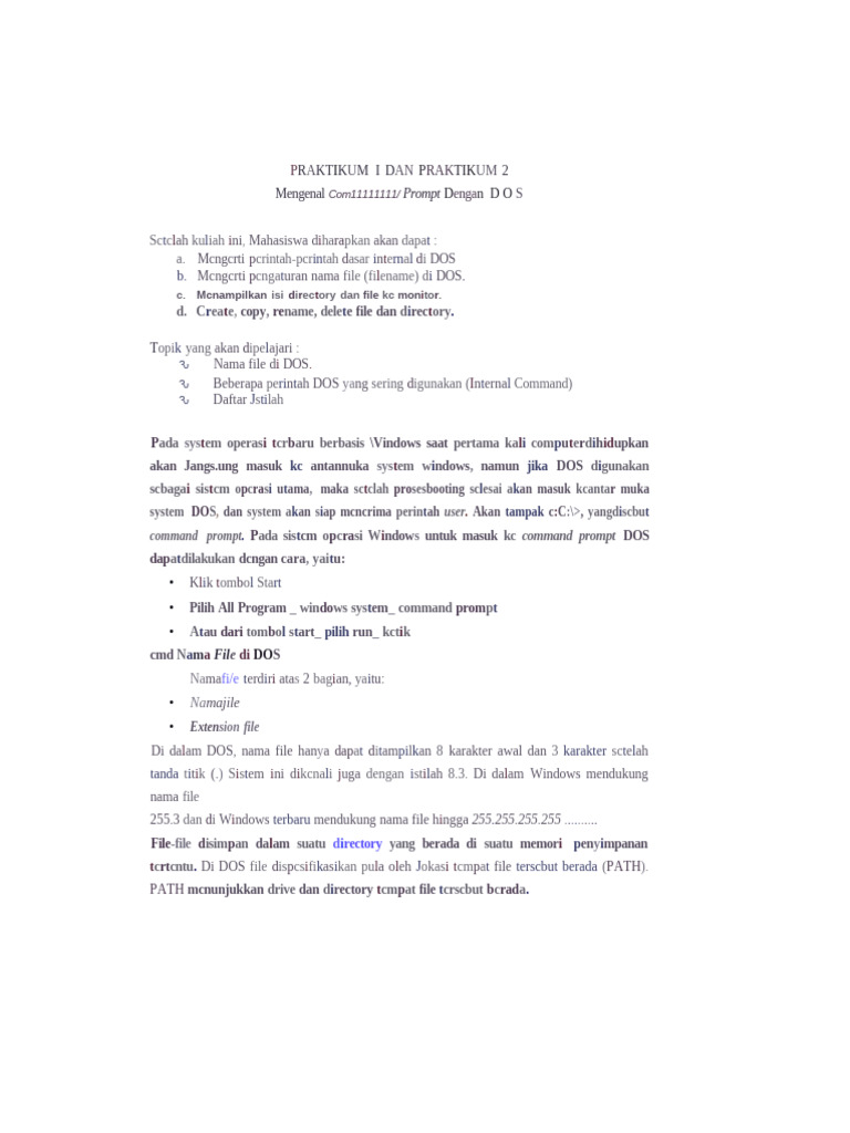 Modul 1 Dan 2 Sistem Operasi | PDF