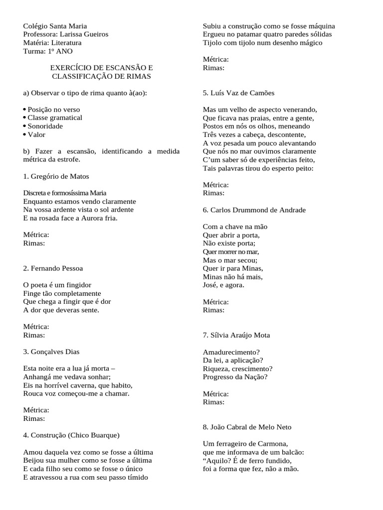 EXE+ESCANS%c3%83O+E+RIMA | PDF