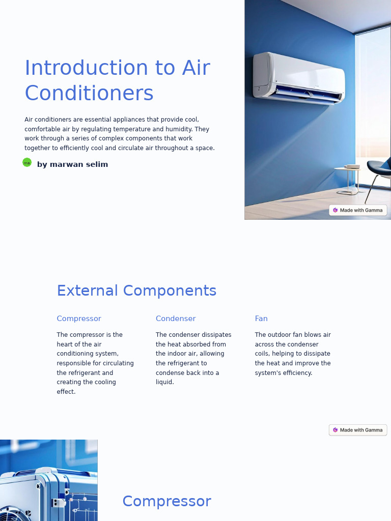 Introduction To Air Conditioners | PDF