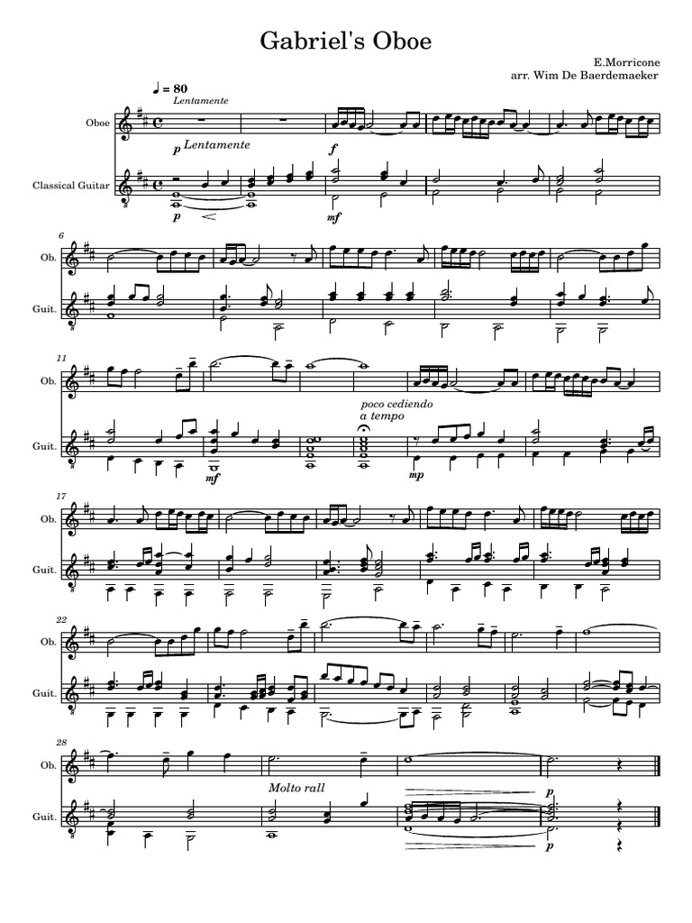 Gabriels_Oboe__Ennio_Morricone_for_Oboe_and_Guitar PDF