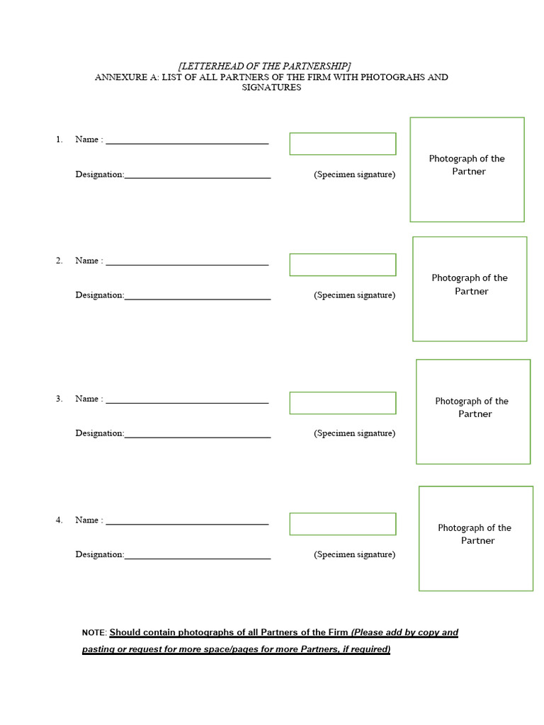 List of partners pdf