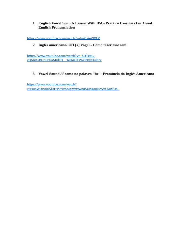 English Vowel Sounds Lesson With IPA | PDF