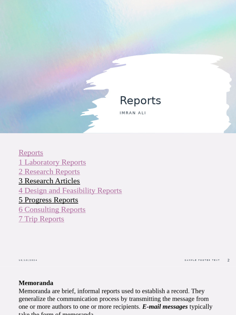 Reports | PDF