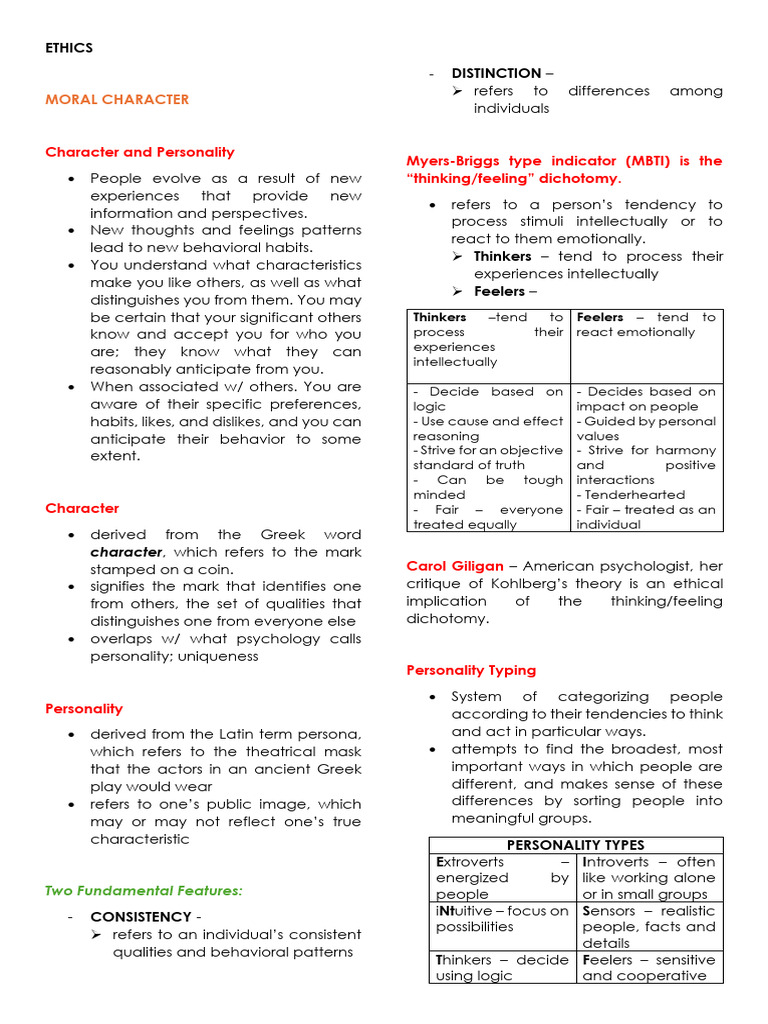 Ethics - Moral Character & Courage | PDF