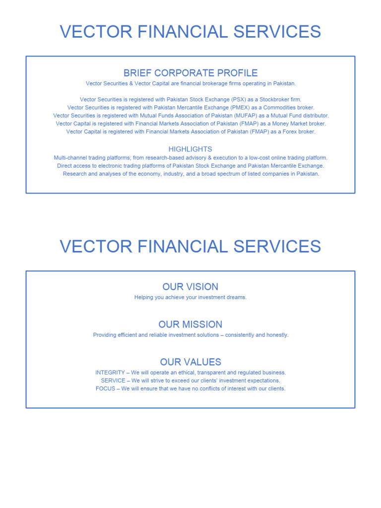 Vector Profile | PDF | Stocks | Investing