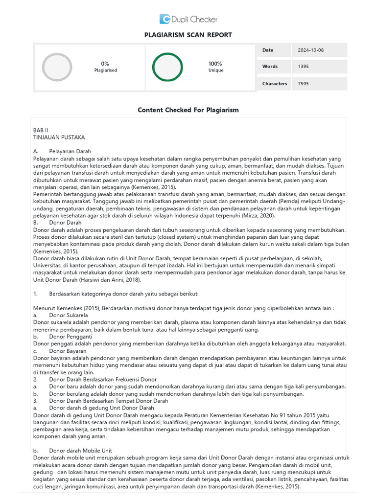 Duplichecker plagiarism bab 2 sinta pdf