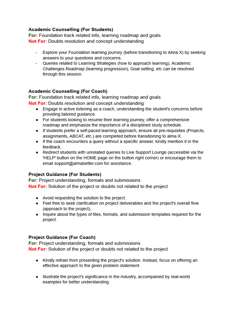 New Mentorship Guidelines Foundation PDF
