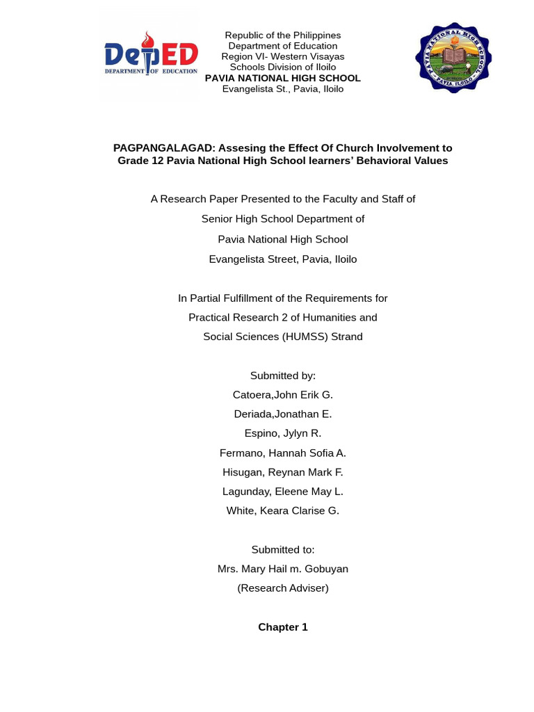 Group 5 Chapter 1 Research Paper | PDF