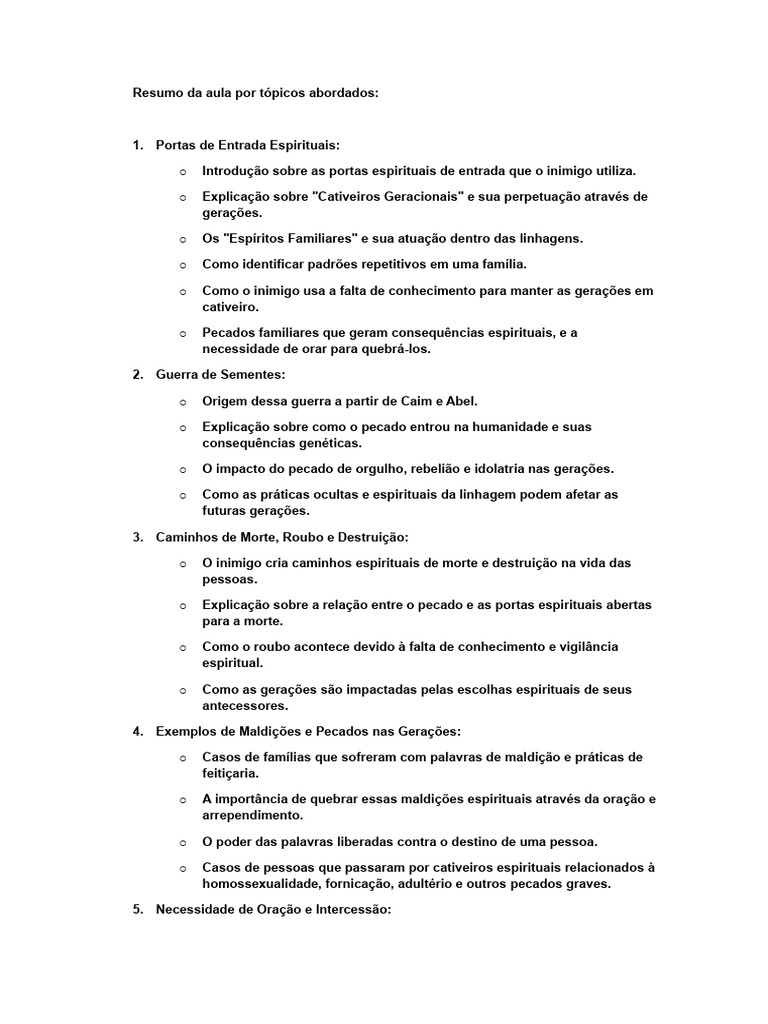 A1-Resumo Por Tópicos | PDF