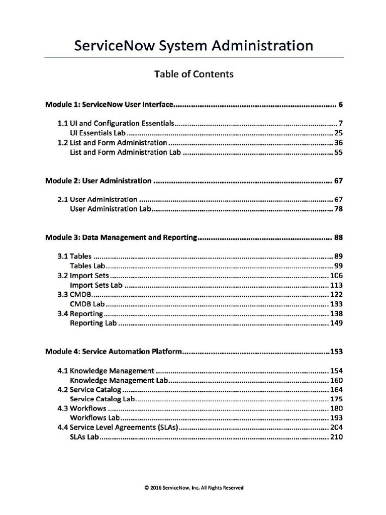 Service Now Administrator | PDF