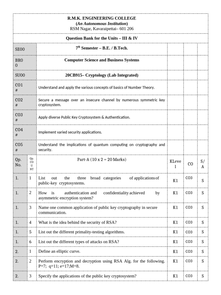 7 Sem Csbs 20cb915 Qb2 Pdf