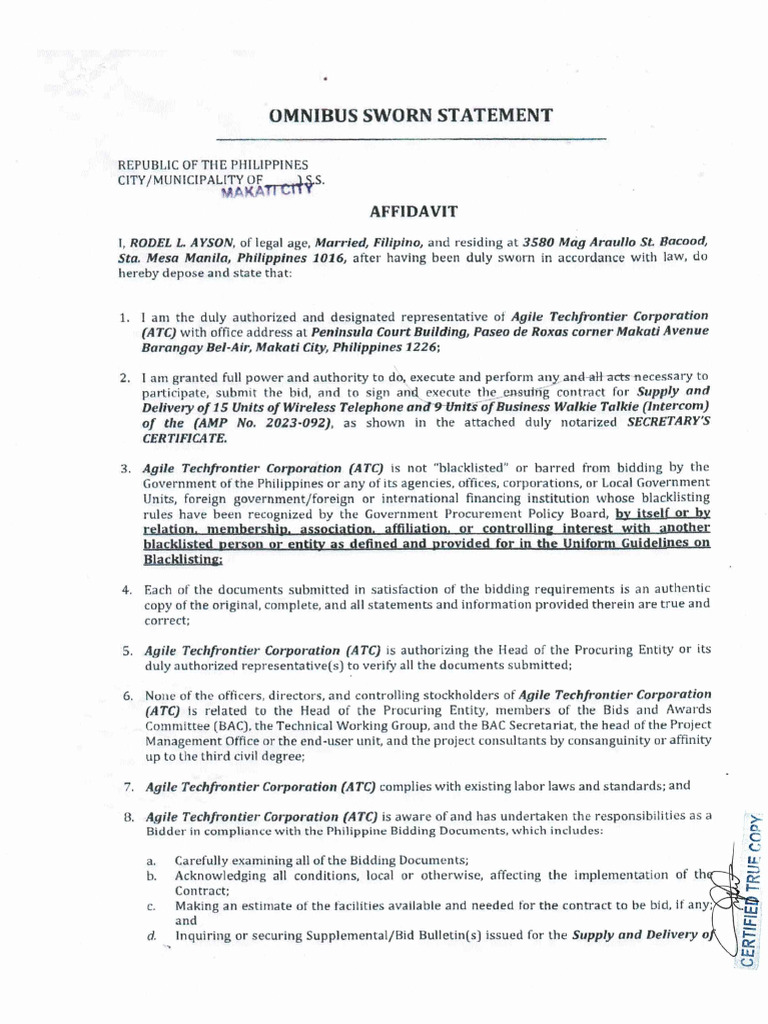 OSS & Sec Cert. | PDF