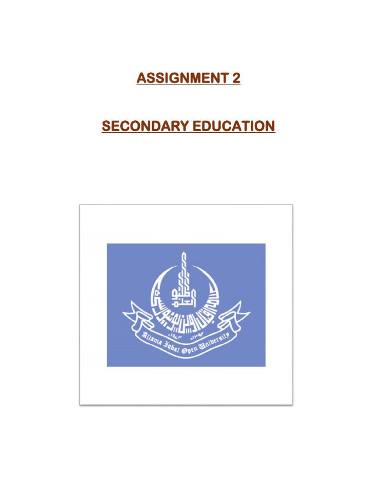 Assignment 2 (8624) | PDF