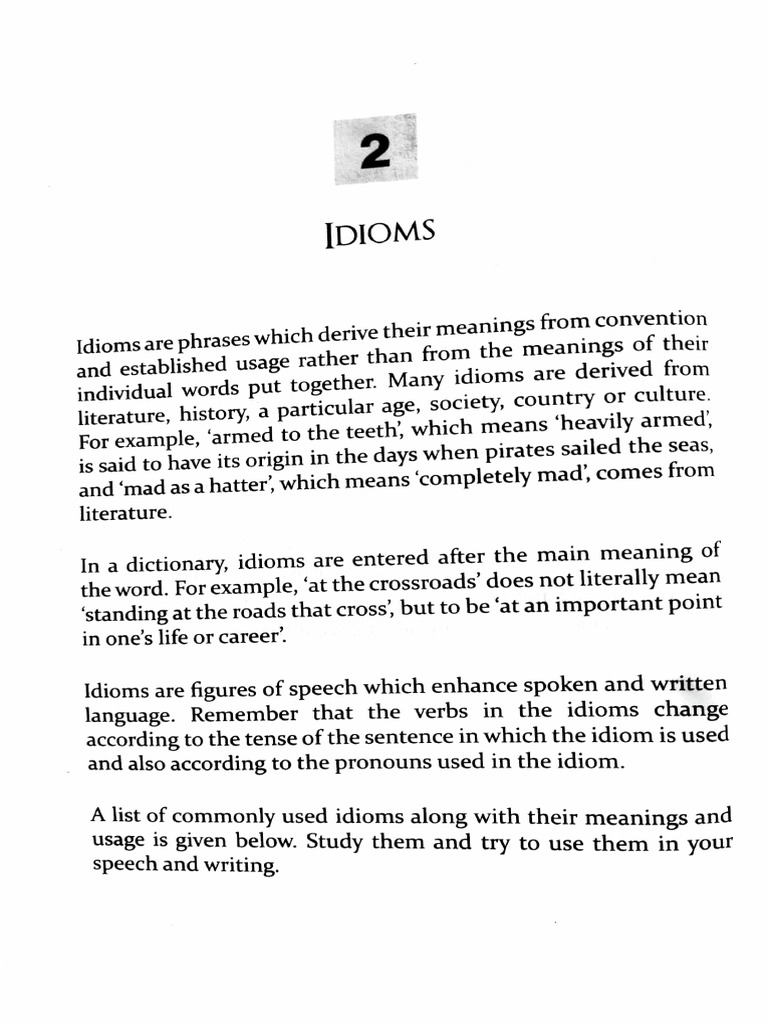 Idioms | PDF