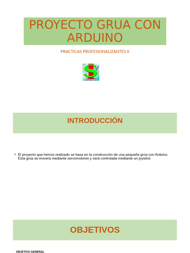 Proyecto Grua Con Arduino | PDF