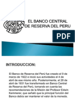 El Banco Central de Reserva Del Peru