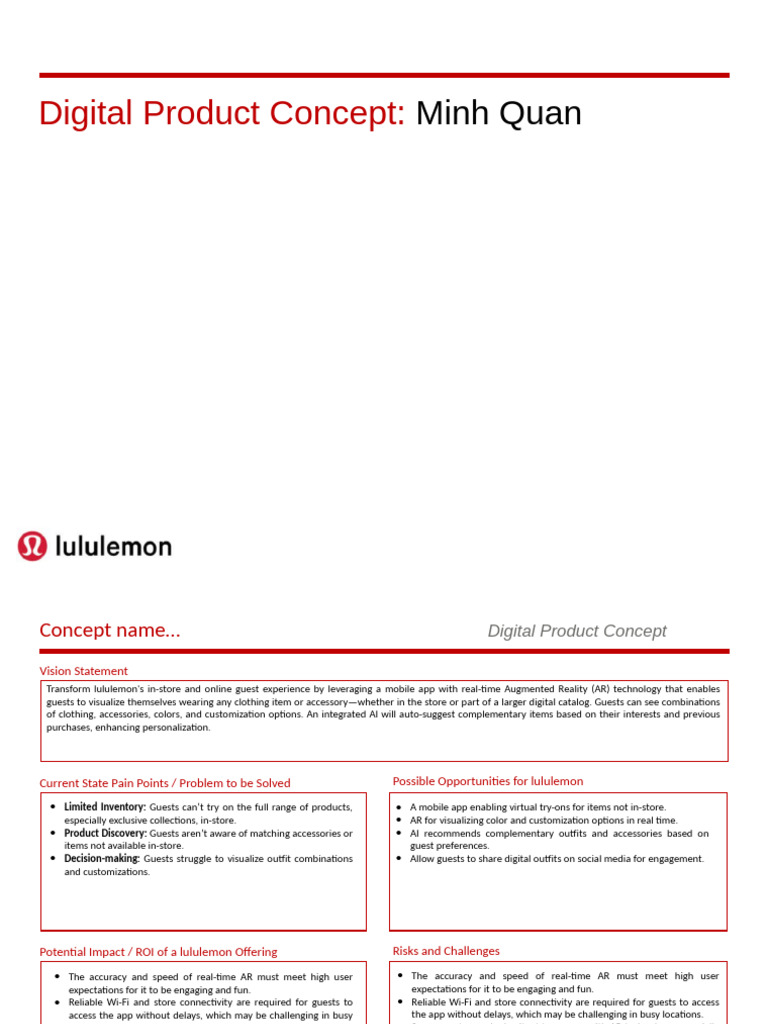 Digital Product Concept Template PDF