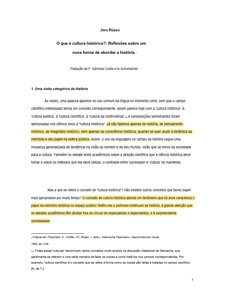 Texto+1+-+RÜSEN Es PT | PDF