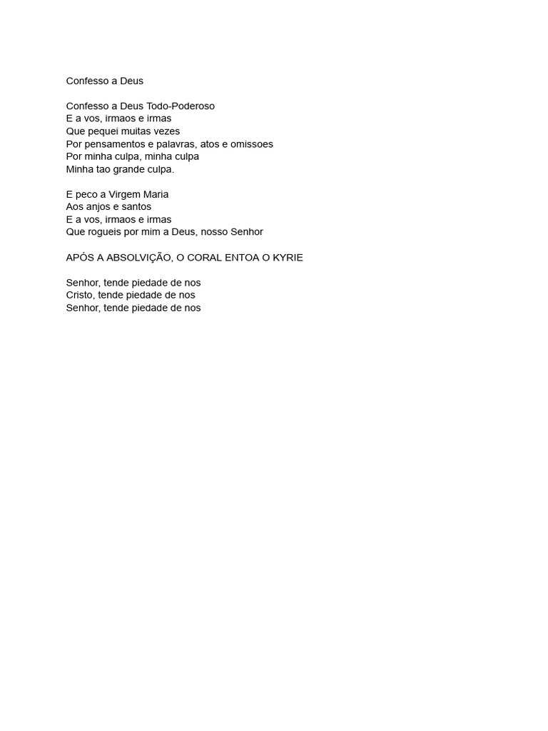 Confesso A Deus PDF | PDF