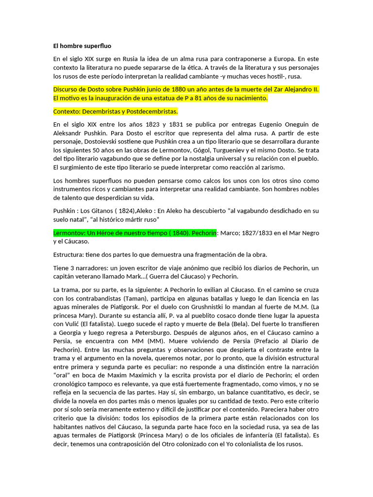 El Hombre Superfluo | PDF