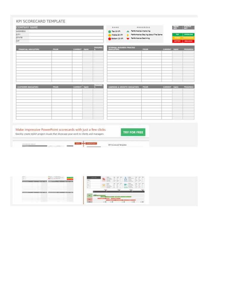 Kpi Scorecard Template | PDF