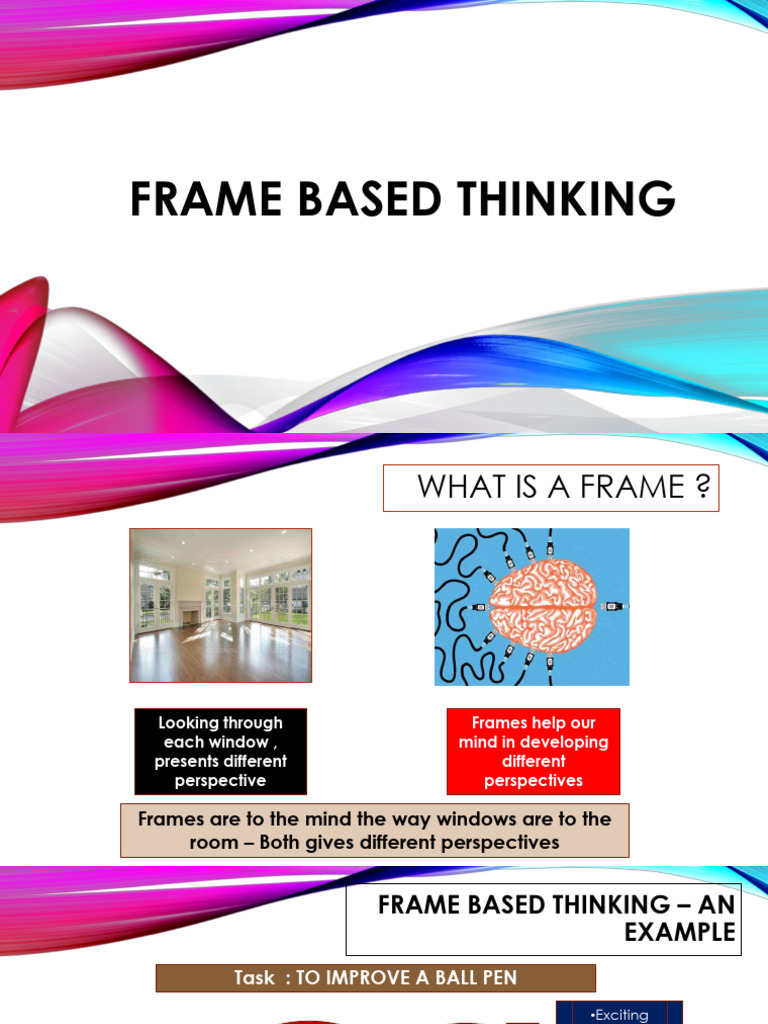 Frame Based Thinking | PDF