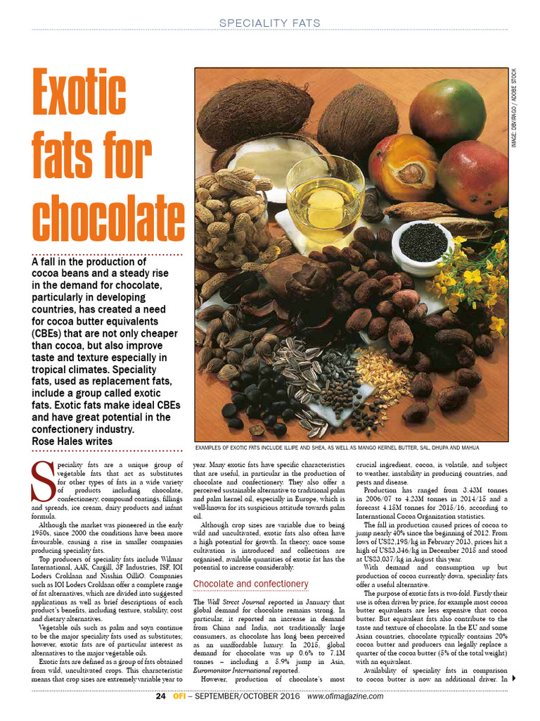 Speciality Fats | PDF