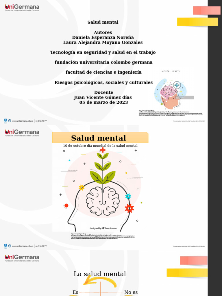 Salud Mental y Riesgo Psicosocial Marzo | PDF