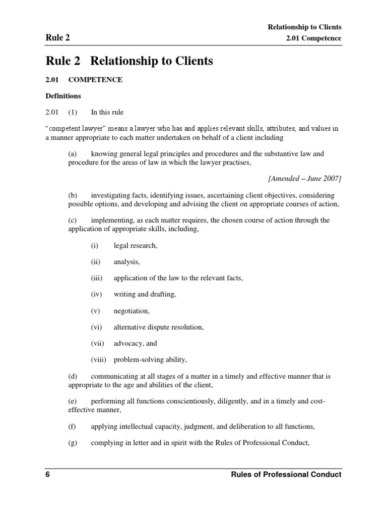 LSUC, Rules of Professional Conduct, r.2 PDF Title Insurance