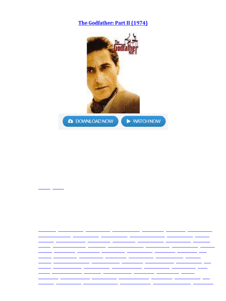 The Godfather Part II 1974 | PDF, image size:768x1024