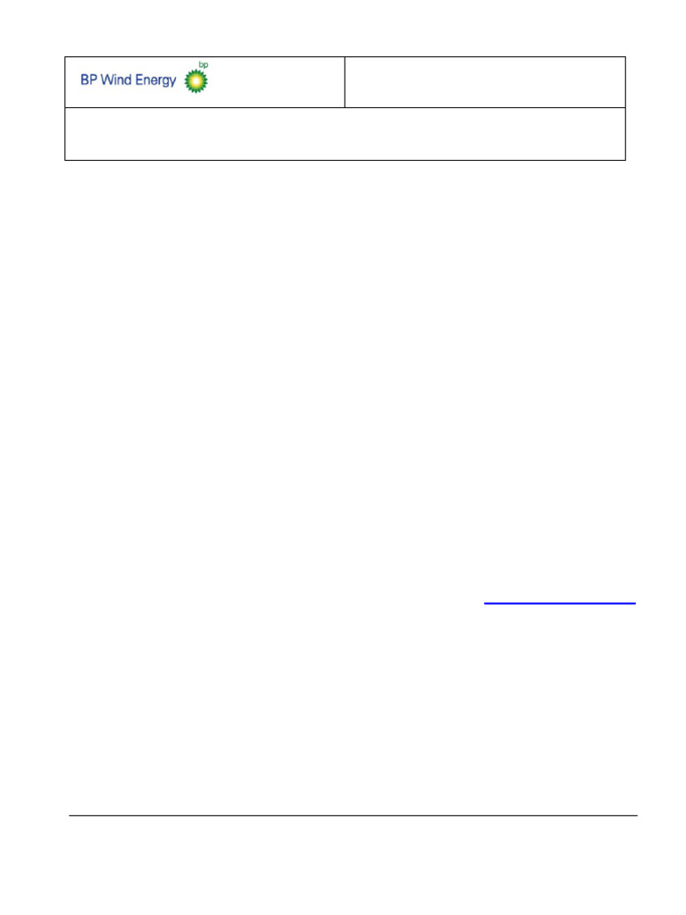 BP WIND ENERGY POLICIES AND PROCEDURES - Energy Isolation – Lockout ...