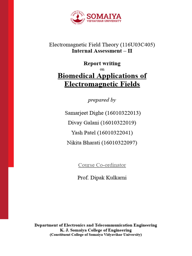 Application of EM Waves in Biomedical | PDF