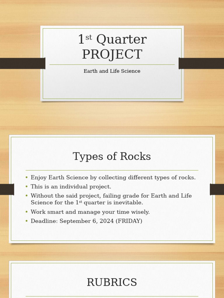 Lesson 2.2 Types of Rocks 1st Quarter Project | PDF